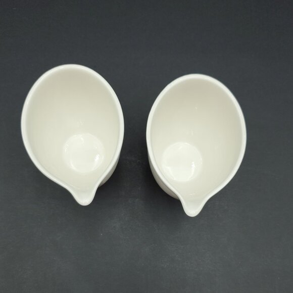 Villeroy & Boch White Individual Creamers Fine China Personal Sauce Servers - Picture 7 of 8
